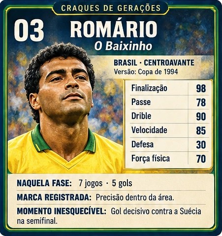Amostra da carta de Romário